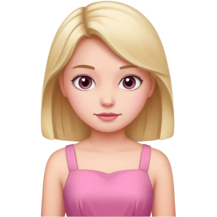 Ok mañana Una chica está vestida de rosa emoji