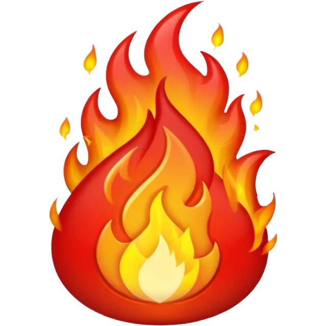 RED Fire emoji