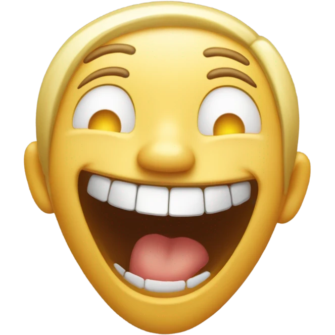 Laughing hysterically  emoji