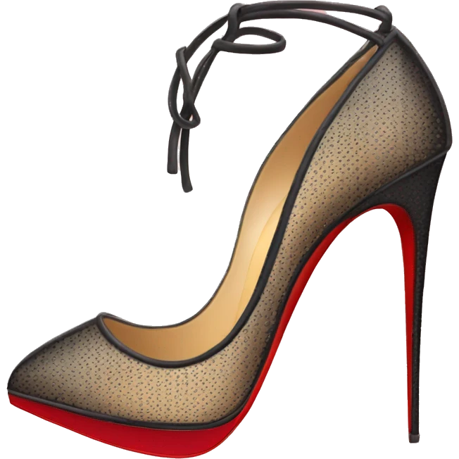 create a pair of louboutin heels emoji