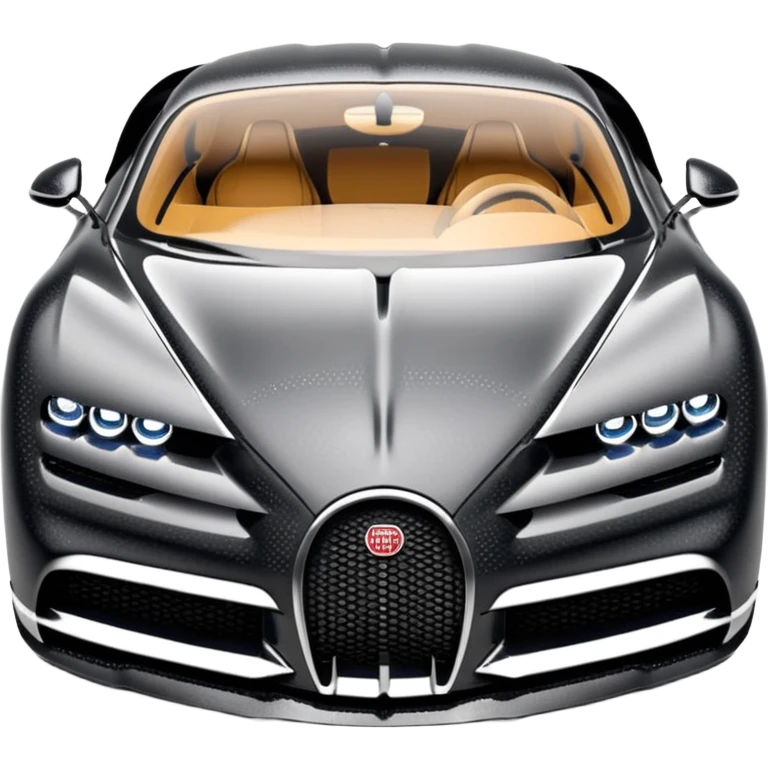 black bugatti chiron made from diamonds emoji