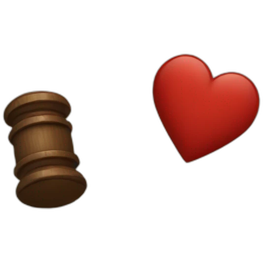 Heart and law emoji