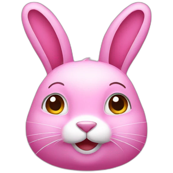 Pink rabbit emoji