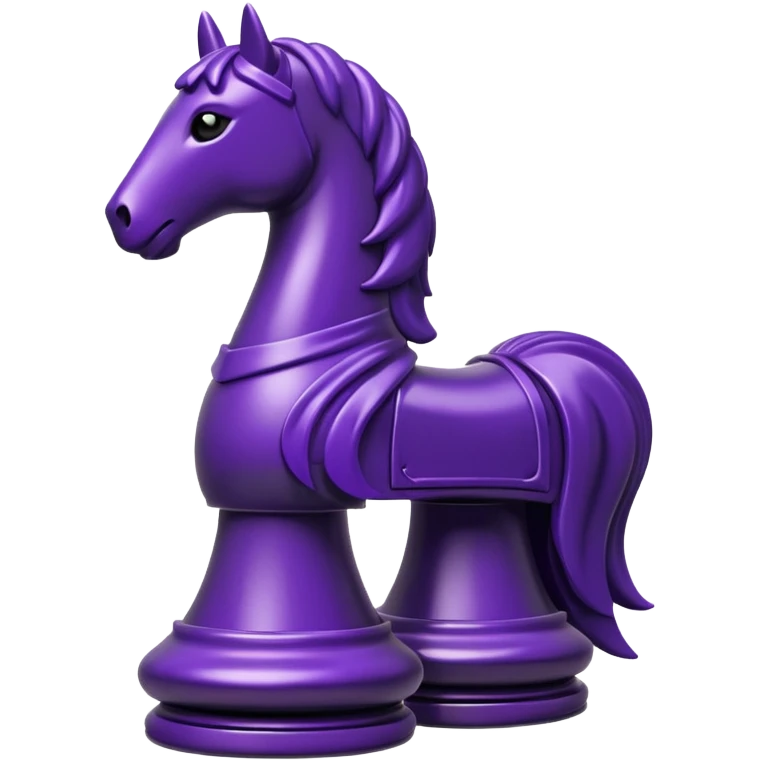 chess knight in dark purple emoji
