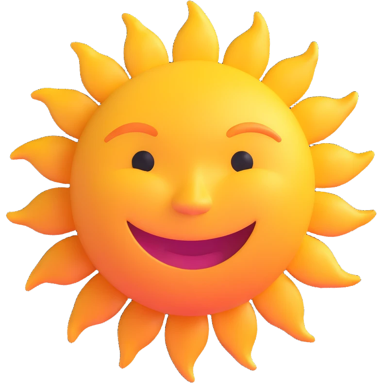 smiling sun emoji