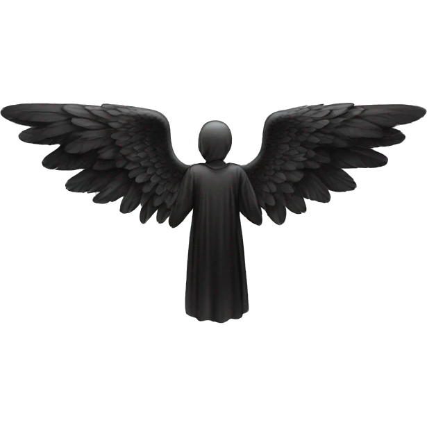 black angel wings emoji