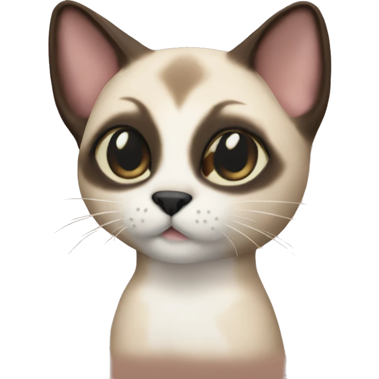Plushie siamese cat emoji