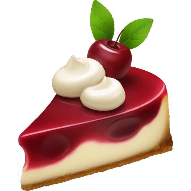 Cherry cheesecake  emoji