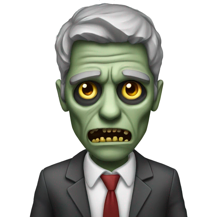 corporate zombie emoji
