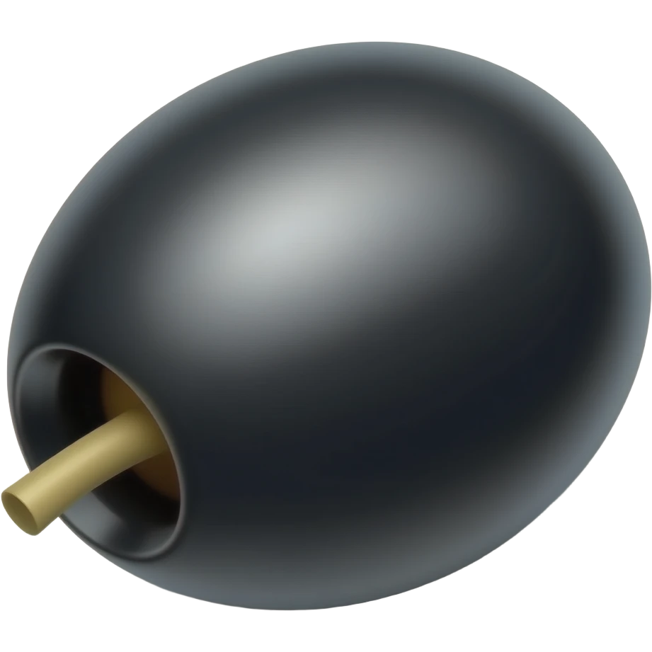 olive but black emoji