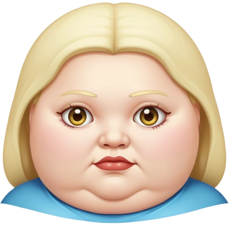 Morbidly obese girl emoji