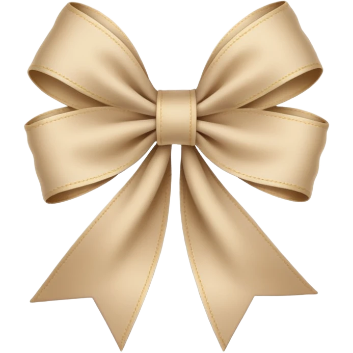 Beige schleife emoji