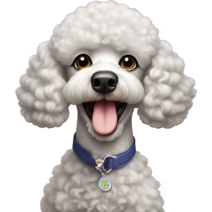 Poodle win the dogshow emoji