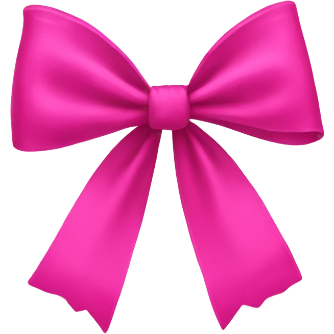 hot pink bow emoji