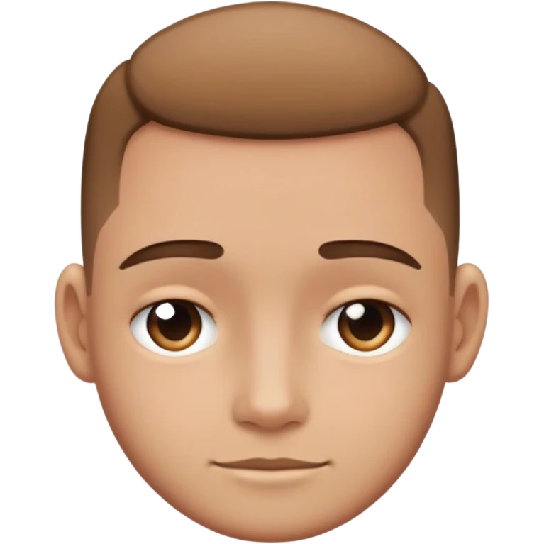 Person with low taper fade emoji