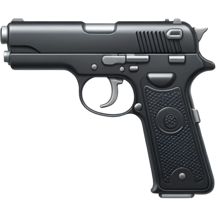 A gun. emoji