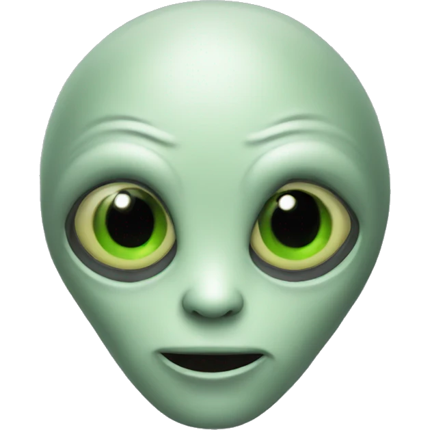 Alien funny emoji