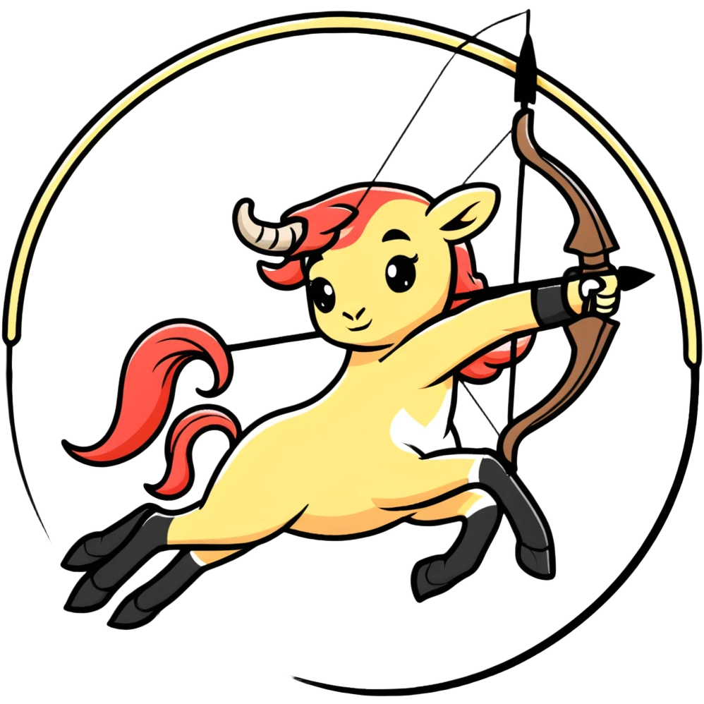 Sagittarius archer centaur fighting Aries ram, Sagittarius victorious emoji