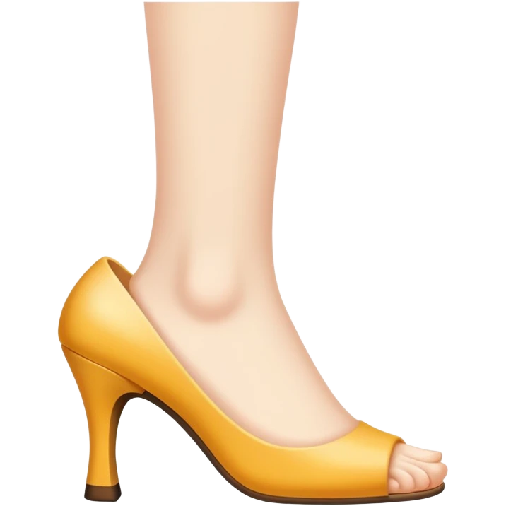 Leg with heel on it emoji