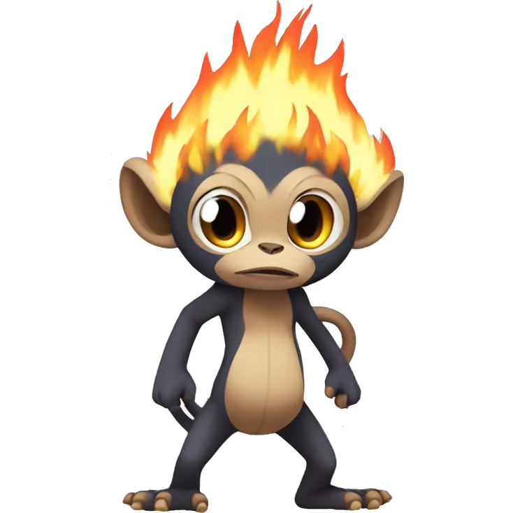 Fire-Pokémon-Fakemon-Monkey full body emoji