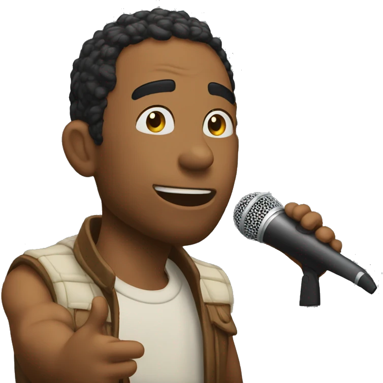 Chico mulato cantando  emoji