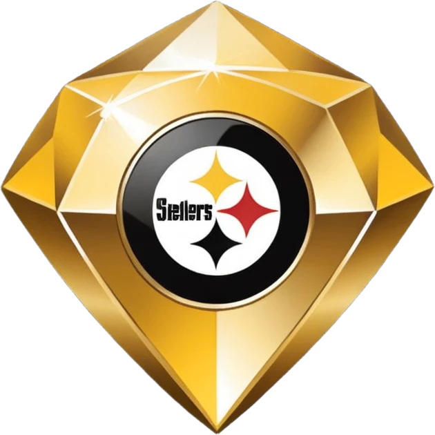 Pittsburgh Steelers three diamond logo  emoji