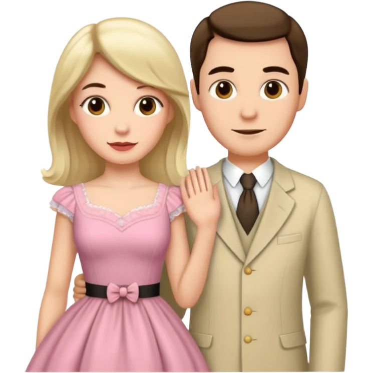 male getting sissified by his smug wife emoji
