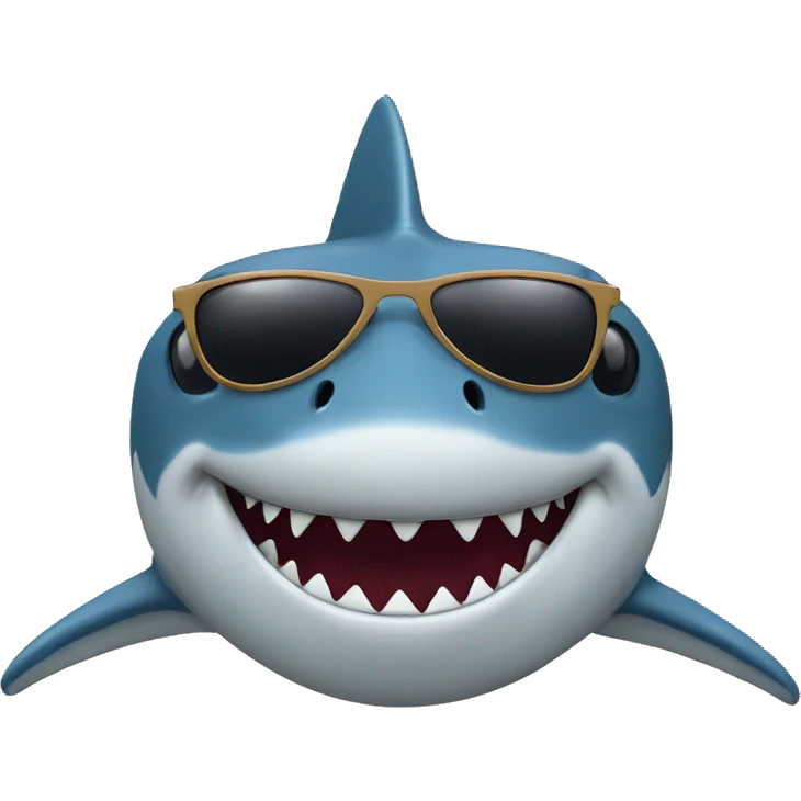 shark with sunglasses  emoji