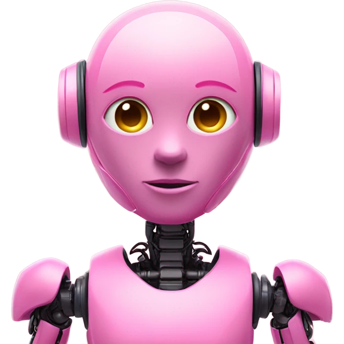 pink AI emoji