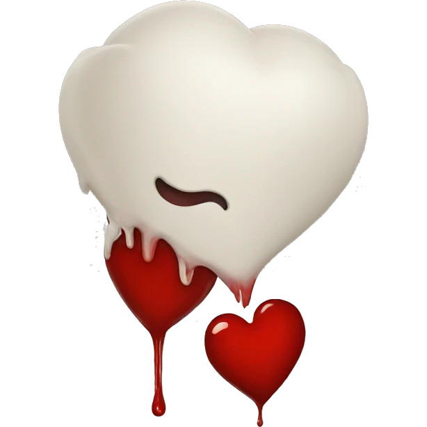 bleeding red heart emoji