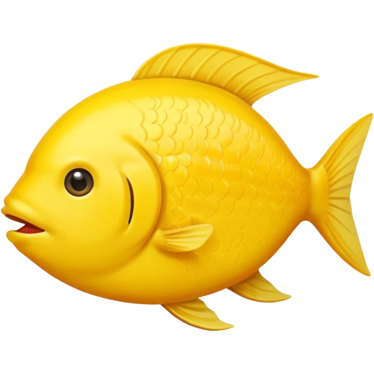 Fish eating a lemon emoji