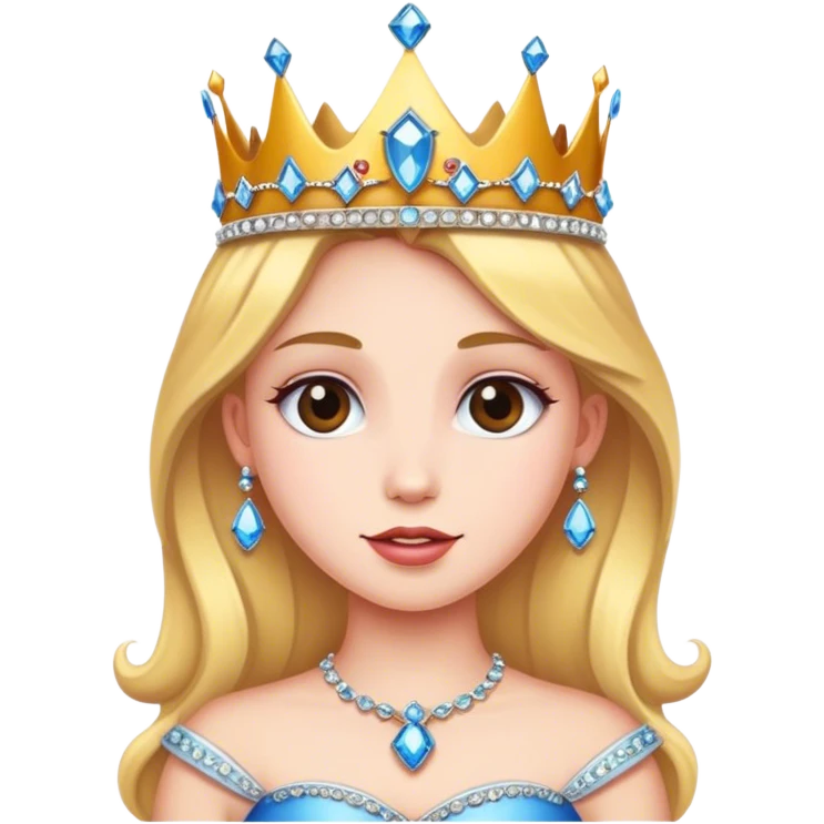 Princess wearing crown emoji
