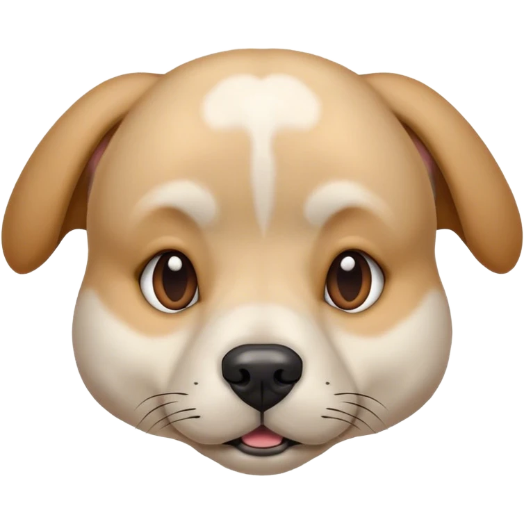 dogs head with the body of a human emoji