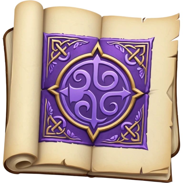 glitter purple Runic Manuscript emoji