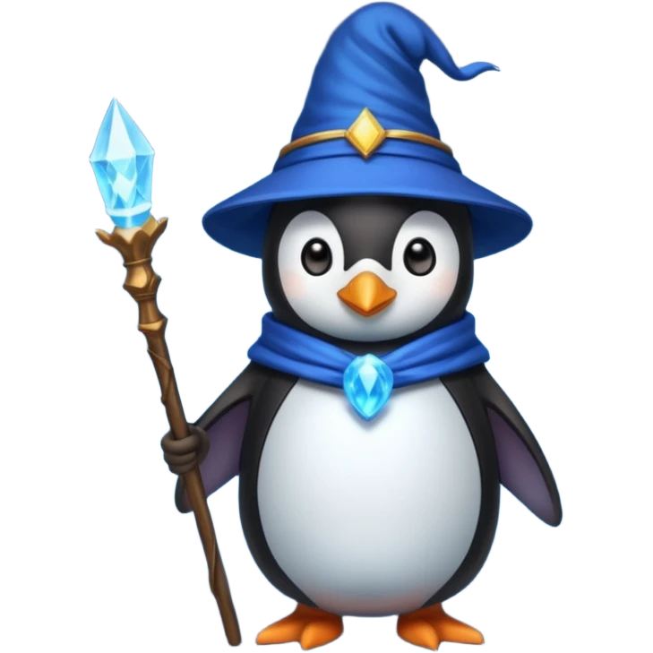 Penguin Wizard emoji