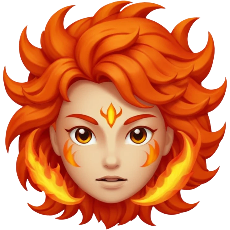 pasión celestial, con fuego y con mucho poder emoji