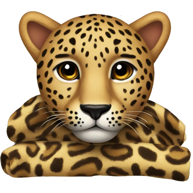 Leopard blanket  emoji