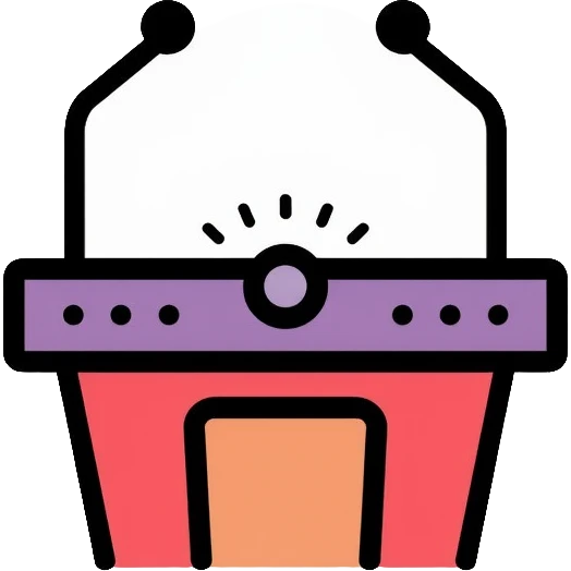 Presidential podium with microphones emoji