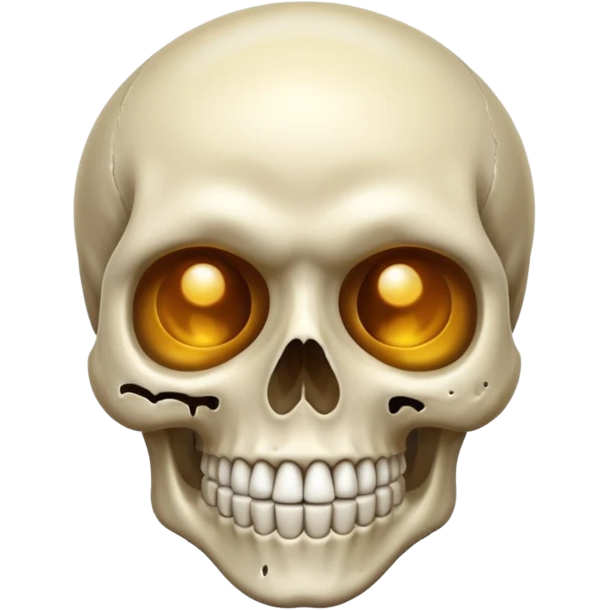 Skull smiling sweating emoji