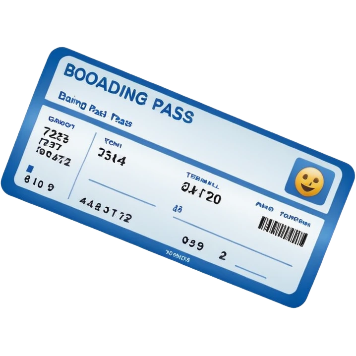 boarding pass emoji