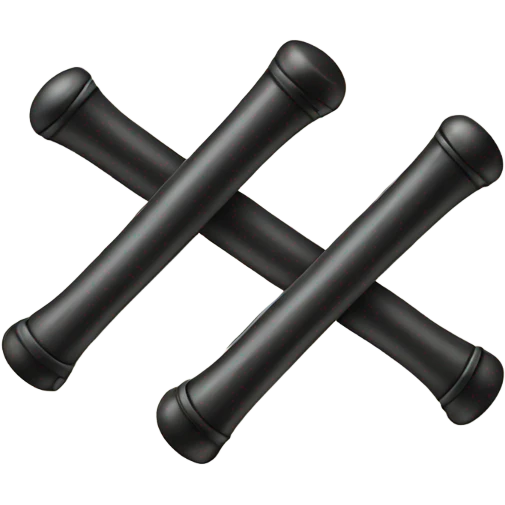 electric batons crossed over  emoji