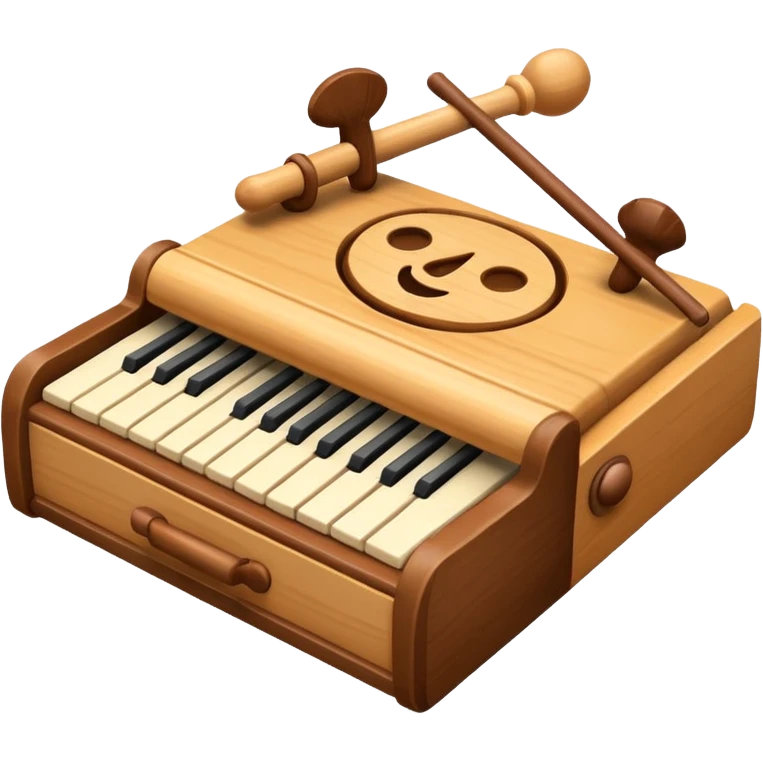 wooden instument toy emoji