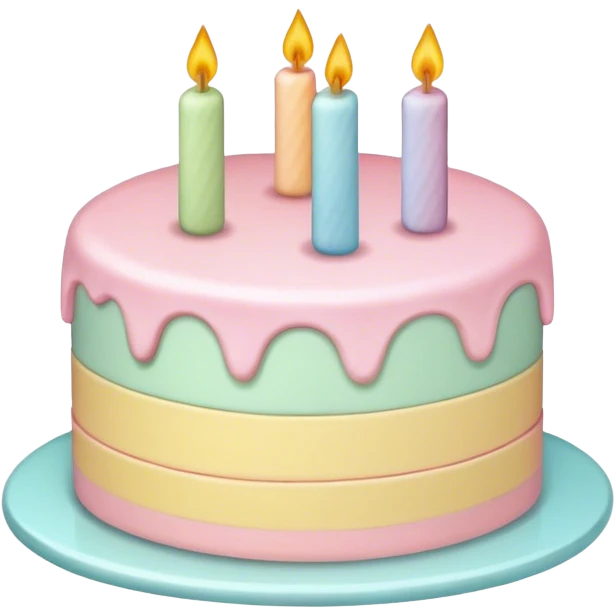 Pastel cake emoji