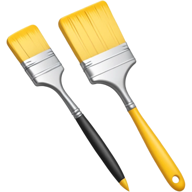 paintbrush and code brackets together, symbolizing creative web design emoji emoji