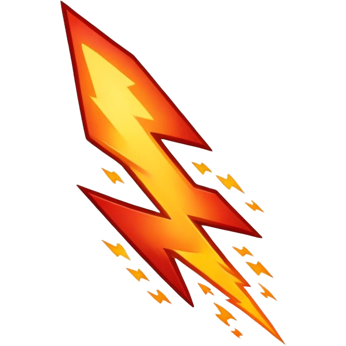 a logo for a company called firestrike. lightening and fire emoji