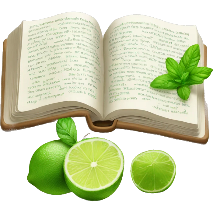 book summary with mojito emoji