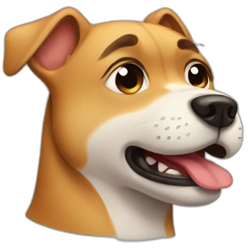 Dog crying emoji
