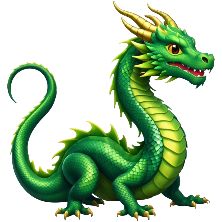  Straight Eastern dragon  emoji