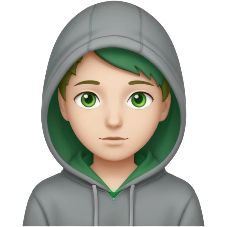 Rubio ojos verdes sudadera emoji