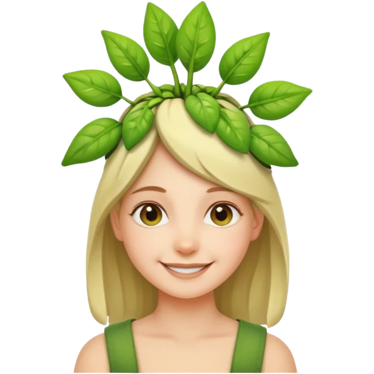 دختری که جوانه جانبی  emoji